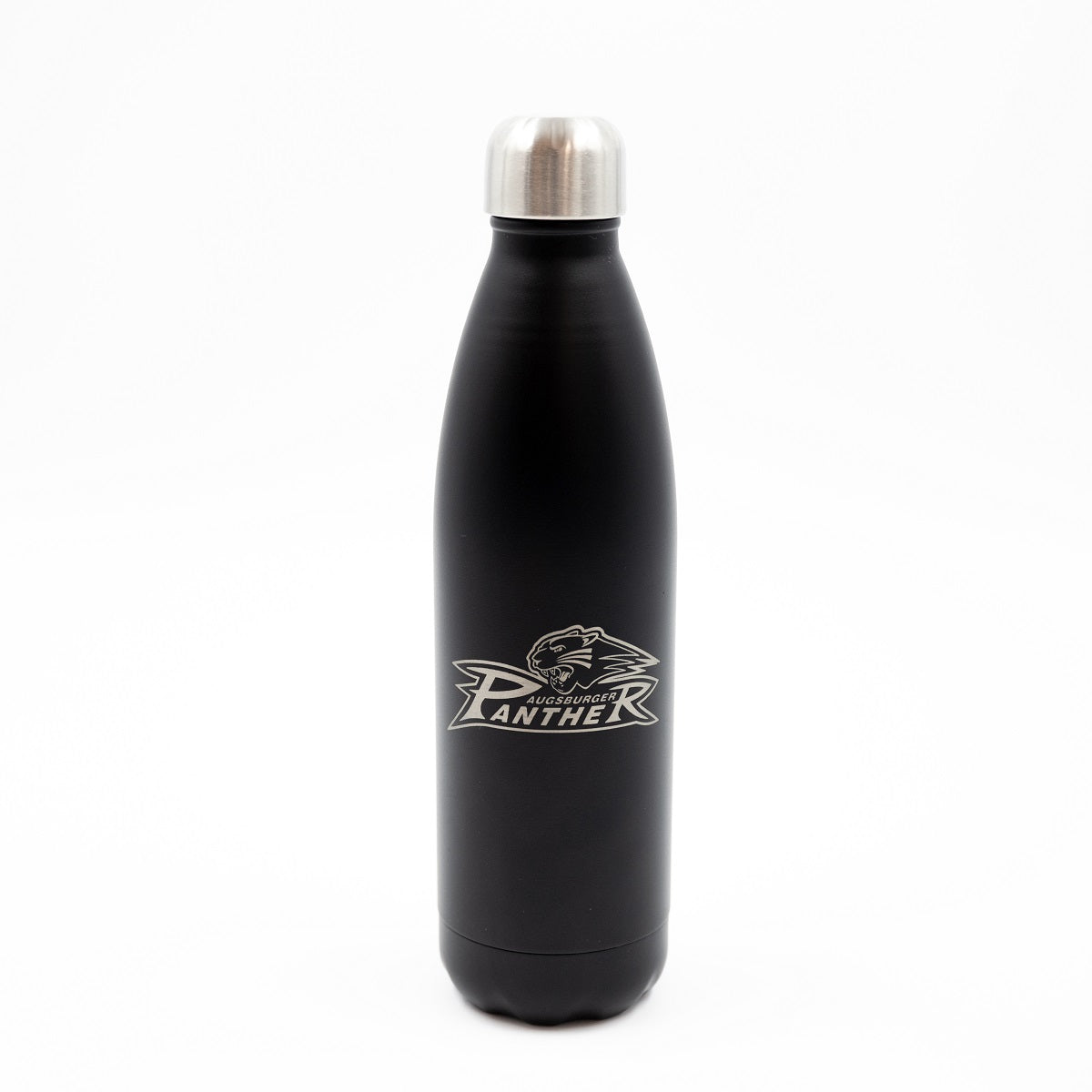 Thermosflasche mit gelastertem Logo der Augsburger Panther