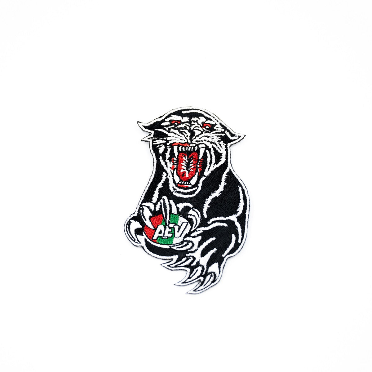 Aufnäher in Form und Farben des Retro-Panthers