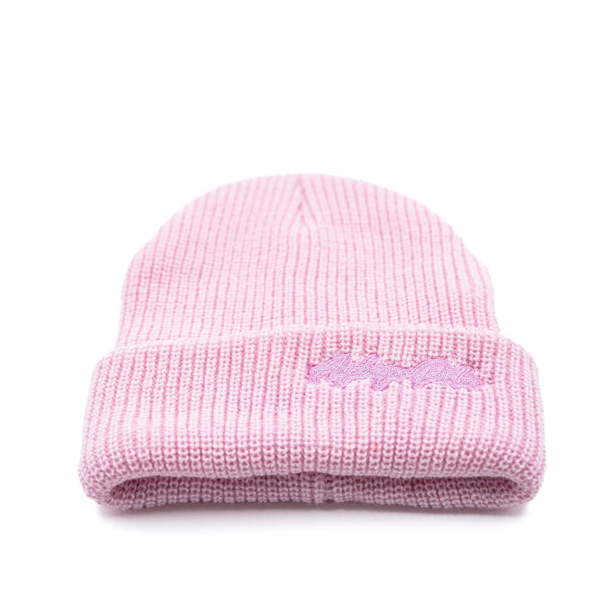 pinke Mütze mit pinken Schritzug "Augsburger Panther" auf der Krempe