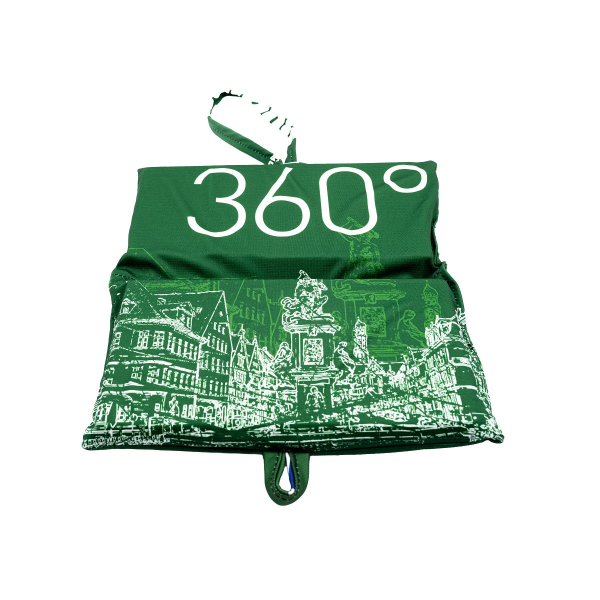 Ansicht des Upcycling Sitzkissens mit einem verarbeiteten 3rd Jersey aus der Saison 2025-26